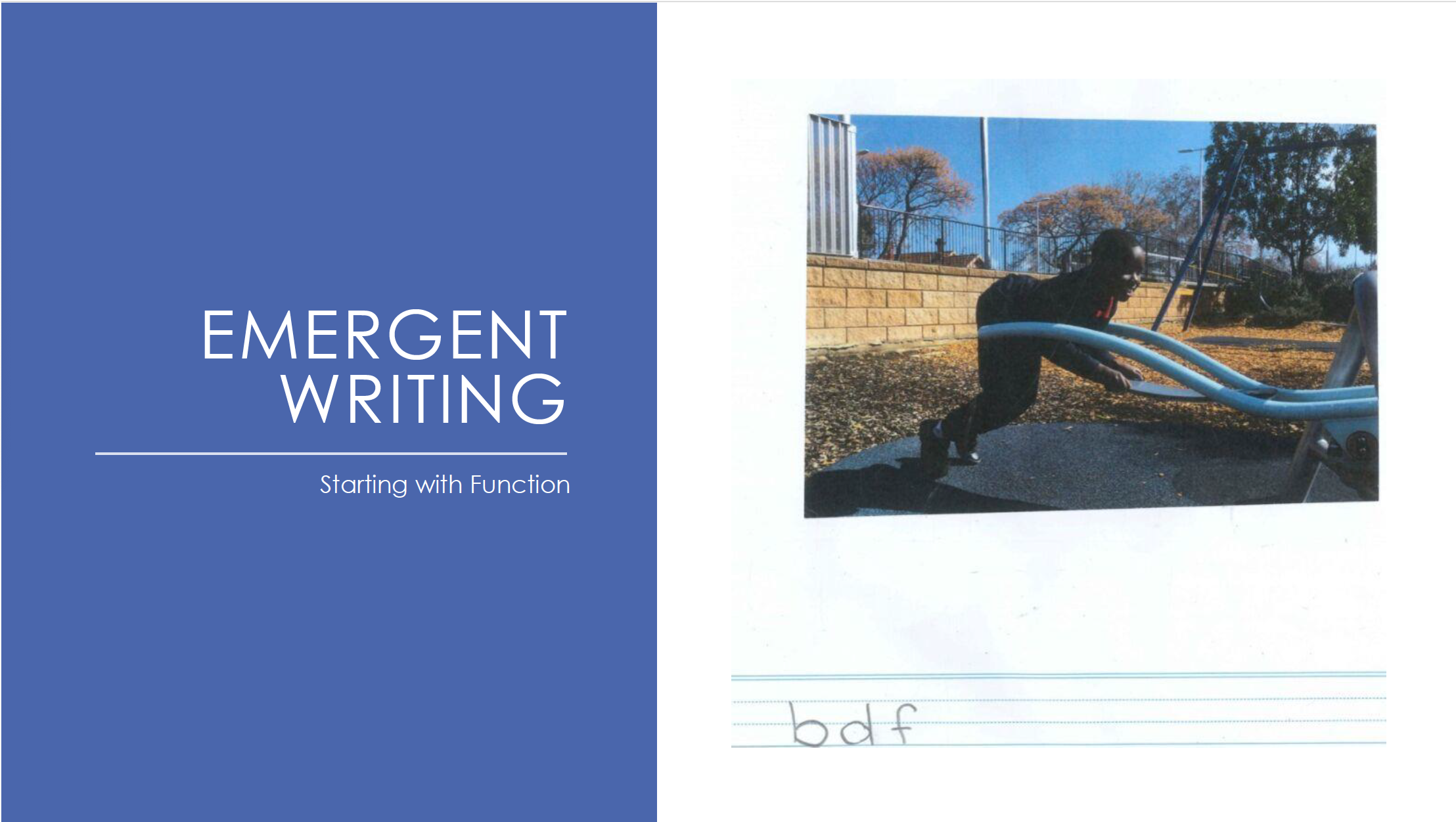 Building Language Through Emergent Writing – Jane Farrall Consulting